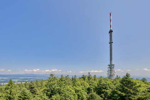 Gemeinde Sonnenwald Landkreis Freyung-Grafenau Brotjacklriegel Funkturm Sendeanlage (Dirschl Johann) Deutschland FRG